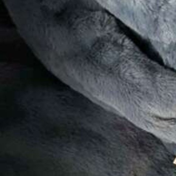 Blue cozy faux fur thermal hoodie jacket - Picture 7 of 7